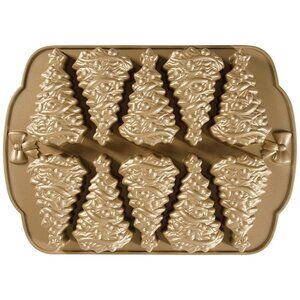 New! Martha Stewart Mini Fluted Cake Pan Cast Aluminum Christmas Tree